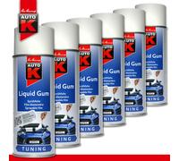 Peter Kwasny Auto K 6 X 400 Ml Liquid Gum Spray Pintura Tuning Blanco