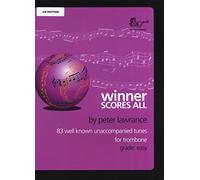 Peter Lawrence: Winner Scores All - Trombone (CD Edition-Bass Clef). Partituras, CD para Tombón