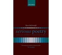 Peter McDonald Serious Poetry (Tapa blanda)