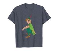 Peter Pan Classic Camiseta, Hombre, Azul Jaspeado, 5XL