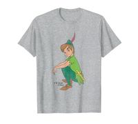 Peter Pan Classic Camiseta, Hombre, Gris Jaspeado, 5XL