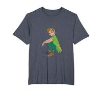 Peter Pan Classic Camiseta, Hombre tallas grandes, Azul Jaspeado, 3X Alto