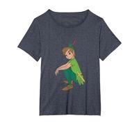 Peter Pan Classic Camiseta, Mujer tallas grandes, Azul Jaspeado, 6XL Grande