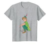 Peter Pan Classic Camiseta, Niños, Gris Jaspeado, 8 años