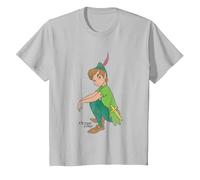 Peter Pan Classic Camiseta, Niños, Plata, 8 años