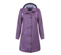 Peter Patter Chubasquero para mujer, impermeable PU Friesennerz capucha, morado, 48