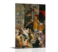 Peter Paul Rubens Artwork - Cuadro decorativo para colgar en pared, diseño de Los milagros de San Ignacio de Loyola, 50 x 75 cm