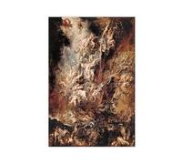 Peter Paul Rubens - Póster artístico de La caída de los condenados y arte de pared, impresión moderna para decoración de dormitorio familiar, sin marco, 60 x 90 cm