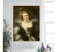 Peter Paul Rubens "Retrato de Helene Fourment" - Lienzo impreso, pintura al óleo, póster artístico, imagen para pared, decoración del hogar (70 x 110 cm, sin marco)