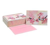 Peter Pauper Press Cherry Blossoms in Spring Note Cards (14 cards, 15 self-sealing envelopes)