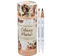 Peter Pauper Press Studio Series Dual-Tip Skin Tone Markers (24 colors)