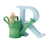 Peter Rabbit, Figura de coneja en regadera y Letra "R" para colgar, Home Deco, Enesco