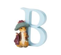 Peter Rabbit, Figura de coneja y Letra "B" para colgar, Home Deco, Enesco