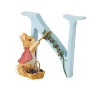 Peter Rabbit, Figura de conejita y letra "N", Home Deco, Enesco