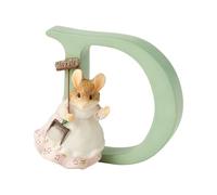 Peter Rabbit, Figura de ratoncita y lerta "D" para colgar, Home Deco, Enesco