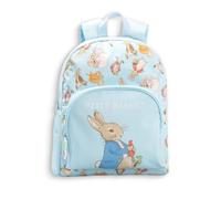 Peter Rabbit Mochila escolar para niños con correas acolchadas, bolsillo frontal con cremallera y malla lateral