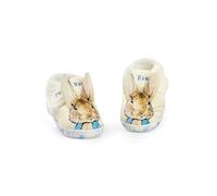 Peter Rabbit Pantuflas para niños | Mocasines infantiles con cara de personaje de conejo y orejas en 3D | Zapatos de casa con cierre automático y forro de piel con carácter animal