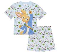 Peter Rabbit - Pijama de Manga Corta para Niños - 100% Algodón - 2-3 Años: 98cm