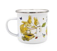Peter Rabbit Taza esmaltada Flopsy Bunnies, color blanco