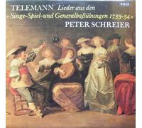 Peter Schreier - Telemann: Lieder aus den "Singe-Spiel-und Generalbaßübungen 1733-34" [Vinyl LP] [Schallplatte]