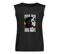 Peter Tosh Equal Rights - Camiseta sin mangas para hombre, de algodón, color negro, Negro , XXL