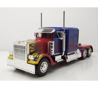 Peterbilt 379 Optimus Prime Transformers 1 Azul Con Llamas Modelo 1 :3 2 Jada