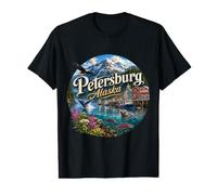 Petersburg Alaska AK Estados Unidos Camiseta gráfica económica