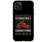 Peterson Family Ugly Christmas Sweater Red Truck Funny Xmas Carcasa para iPhone 11 Pro MAX