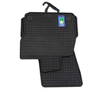 PETEX 11410 Set de Alfombrillas de Goma para Parte Delantera y Trasera, Color Negro