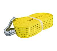 Petex 43193519 - Correa tensora sin carraca (1 Pieza, 7,6 m, 50 mm, 2500/5000 Dan, Doble Gancho), Color Amarillo