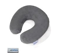 Petex 44490018 Cuello Rollo aterciopelado, aprox. 29 x 28 cm, Gris