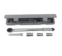 Petex 44710000 - Llave dinamométrica (40-210 Nm, incluye 3 llaves de vaso de 17/19/21 mm, 1 alargador)