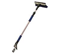 Petex - 4604 46040000 Cepillo para Nieve/Ice-Scraper, con lámina de Caucho, 90 ° orientable (Mango Telescópico Longitud de la Barra 95 - 150 cm