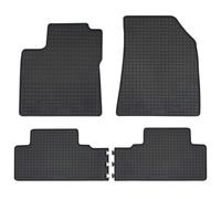 Petex 77512 Set de Alfombrillas de Goma Delanteras y traseras Alfombrillas Negras