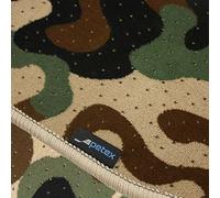 PETEX Alfombra de Coche para Exteriores, Ajuste Premium, Parte Trasera, Oliva, 1 Pieza