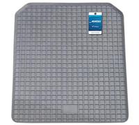 PETEX Alfombrilla de Goma para Coche, 48,5 x 57 cm, Universal, para los Asientos Traseros del Coche, Color Gris