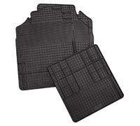 Petex - Alfombrillas de Goma 926998 de 4 Piezas Negro Gran Ajuste Universal