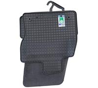 PETEX Alfombrillas de Goma aptas para Ateca a Partir de 07/2016, Alfombrillas Negras, 4 Piezas