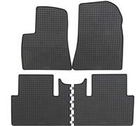 PETEX Alfombrillas de Goma para Modelo 3, Color Negro, 4 Unidades