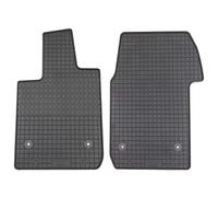 PETEX Alfombrillas de Goma para VW T7 a Partir de 11/2021, Cabina de 2 plazas, Juego de 2 Piezas, Alfombrillas para Coche, Negro, Resistente, Resistente a la Intemperie