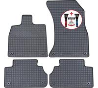 PETEX Alfombrillas de Goma Premium de 4 Piezas, Color Negro + rascador de Hielo para Coche, Prueba 52/2021