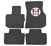 PETEX Alfombrillas de Goma Premium de 4 Piezas, Color Negro + rascador de Hielo para Coche, Prueba 52/2021