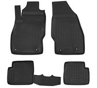 PETEX AWM52510 - Juego de Alfombrillas 3D para Todo Tipo de Clima, 4 Unidades, Color Negro