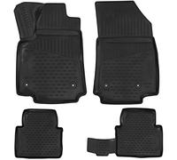 PETEX AWM59610 - Juego de Alfombrillas 3D para Todo Tipo de Clima, 4 Unidades, Color Negro