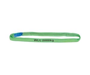 PETEX Eslinga redonda, capacidad de carga: 2000 kg, longitud 1,5 m, circunferencia 3 m, según DIN EN 1492-2, color verde