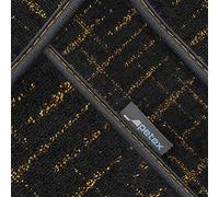 PETEX Moderna Alfombra de Coche, Alfombrillas para Coche de Ajuste Premium en la Parte Delantera Dorada, 2 Piezas