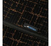 PETEX Moderna Alfombra de Coche de Ajuste Premium para la Parte Trasera, Color Dorado, 1 Pieza