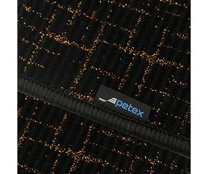 PETEX Moderna Alfombra de Coche de Ajuste Premium para la Parte Trasera, Color Dorado, 1 Pieza