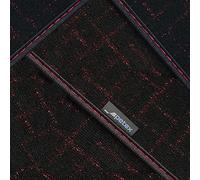 PETEX Moderna Alfombra para Coche, Ajuste, 2 Piezas, Color Rojo