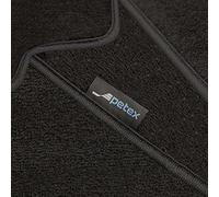 PETEX Monza - Alfombra para Coche (2 Piezas, Ajuste Delantero), Color Negro